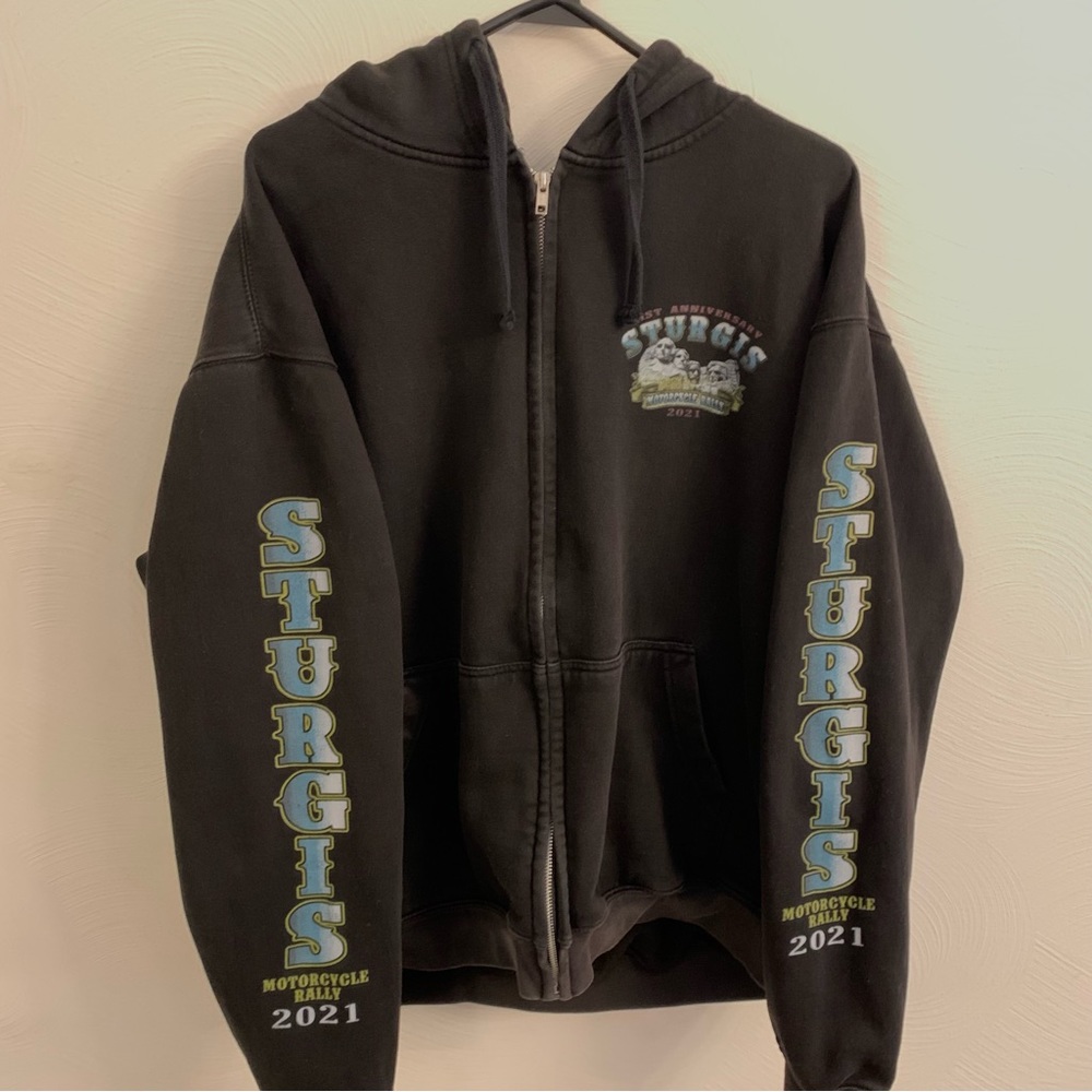 Vintage Print Sturgis Hoodie